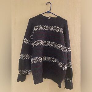 Oversized warm winter sweater